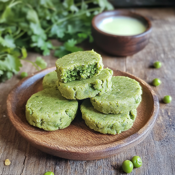Green Pea & Rice Flour Cookies 🐾